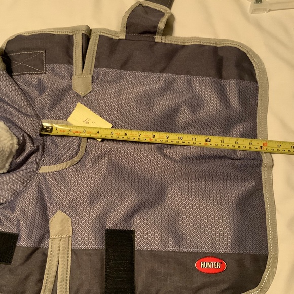 Hunter Insulated Mauve/Gray Winter Dog Coat (16” Length) - Picture 8 of 10